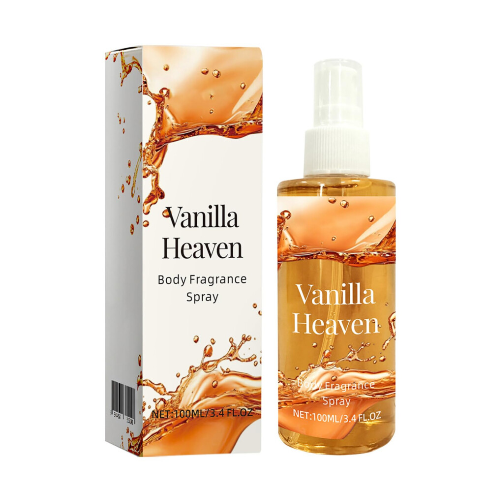 Yellow Vanilla Body Spray Alcohol Perfume 100Ml Long Lasting Unisex Fragrance For Sensitive Skin