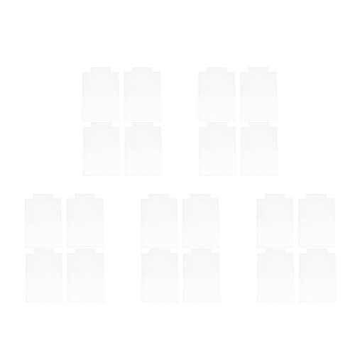 20Pcs Clear Acrylic LED Message Board Base Sleek Design for Home Use 1