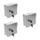 3Pcs Stainless Steel Waterproof Outlet Box Lockable Wall Socket Cover 8