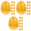 36St Gouden ABS Vulbare Eieren Plastic Party Geschenkdoosjes 5