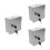 3Pcs Stainless Steel Waterproof Outlet Box Lockable Wall Socket Cover 5