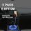 Καλώδιο Micro USB 2 τεμαχίων για φορτιστή Android, φωτιζόμενο καλώδιο γρήγορης φόρτισης 4