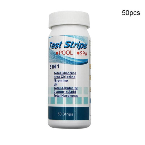 BETTERLIFE6 σε 1 50 τεμάχια ταινίες μέτρησης νερού ταινίες μέτρησης πισίνας E6M8X0W7Testing AU- 1