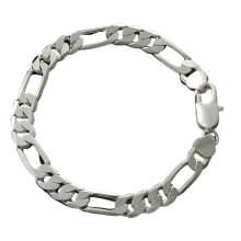 GROFRY Slabhra Bráisléad Fir Slabhra Hip Hop Leictreaphlátála Bronntanais Breithlá Bangle Lonrach Geal