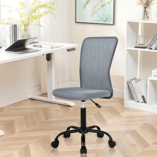 Verkkotuoli ergonominen keskiselkänojalla, harmaa