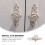 Ivory White Rose Vintage Drawer Pulls 2-Pack 2