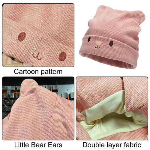 Ελαστικό χειμερινό καπέλο με αυτιά γάτας Beanie για υπαίθριες δραστηριότητες 2