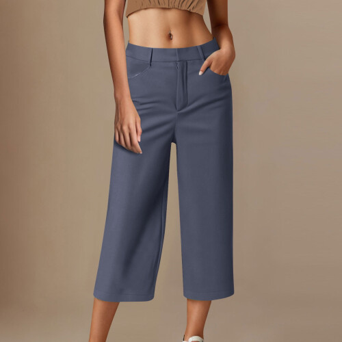 Damen-Freizeitanzug, einfarbig, locker geschnitten, kurze Hose