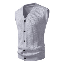 Hässliche Weihnachtspullover für Herren, ärmelloser Strickmantel, lässige Strickjacke für junge Erwachsene, leichtes Kleidungsstück zum
