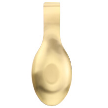 Golden Stainless Steel Spoon Rest for Home Use Smooth Edges Easy to Clean and Store