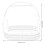 White Kitchen Cup Draining Shelf Household Coffee Mug Holder 2
