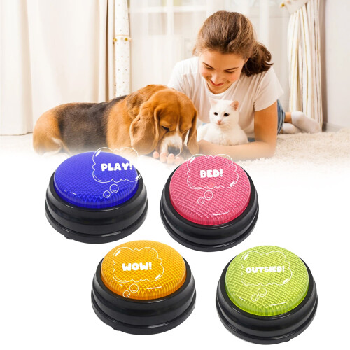 Talking Button Recordable with Led Feature Blue Learning Resources Buzzers 2