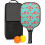 Σετ Κουπιών Pickleball από Φύλλα Fiberglass με Λουλούδια, 2 Κουπιά + 2 1