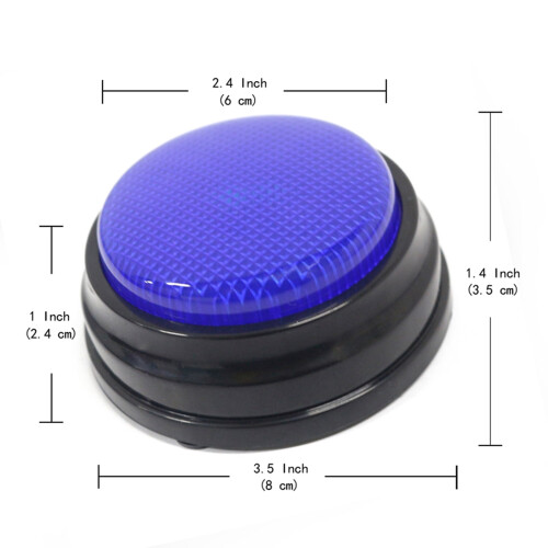 Talking Button Recordable with Led Feature Blue Learning Resources Buzzers 1