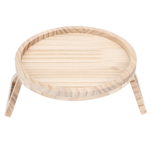 Bambu soffarmbricka med klämma, 25 cm 1