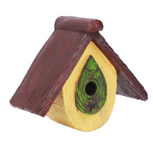 Bird House for Garden or Tree - Synthetic Resin, 17x15x10cm