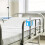 Blue Plastic Soap Pump Bottle Holder for Hospital Bed Rails 6