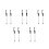 10Pcs Durable Stainless Steel Cigar Punch Dredge Tool for Smooth Draw 10