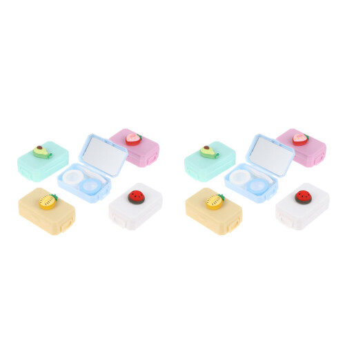 10Pcs Portable Lens Storage Boxes ABS Plastic Travel Eye Care Holders 2