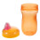 2Pcs Orange Silicone Training Cups Durable Toddler Drinking Bottles 2