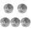 5Sets Stainless Steel Cake Rings Non-Stick Round Baking Molds 4