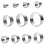 5Sets Stainless Steel Cake Rings Non-Stick Round Baking Molds 2