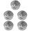 5Sets Stainless Steel Cake Rings Non-Stick Round Baking Molds 8