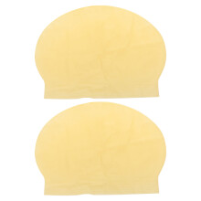 2Pcs Stretchable Yellow Latex Bald Caps for Men Women Halloween Makeup