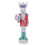 Red Resin Bunny Nutcracker Sculpture Easter Festival Home Decor 1