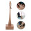 Long Wooden Shoe Horn with Base for Seniors and Men, Light Brown 10