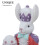 Red Resin Bunny Nutcracker Sculpture Easter Festival Home Decor 8