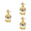 3Pcs Purple Perfume Bottles Stylish Desktop Decor 5