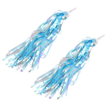 8Pcs Sky-Blue Kids Bike and Scooter Handlebar Streamers Tassels Decor