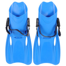 2Pairs Blue Swimming Flippers Plastic for Adult Snorkeling