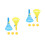 2Sets Colorful Plastic Catch Launchers Interactive Pop-Pass-Catch Game 5