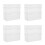 12Pcs Durable Clear Plastic Pencil Boxes with Double Layer Design 4