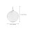 10Pcs Compact Manganese Steel Targets Silver for Archery Training 10