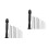 2Sets Black Aluminum Pin Vise Hand Drill Kit Compact DIY Rotary Tools 7