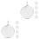 10Pcs Compact Manganese Steel Targets Silver for Archery Training 5