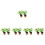10Pcs Tiny Miniature Plants Artificial Potted Flowers for Desk Decor 7