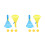 2Sets Colorful Plastic Catch Launchers Interactive Pop-Pass-Catch Game 6