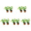 10Pcs Tiny Miniature Plants Artificial Potted Flowers for Desk Decor 4