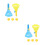 2Sets Colorful Plastic Catch Launchers Interactive Pop-Pass-Catch Game 7