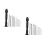 2Sets Black Aluminum Pin Vise Hand Drill Kit Compact DIY Rotary Tools 4