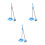 3Sets Realistic Mini House Broom Decor Pla for Miniatures 8