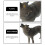 3Pcs Dark Brown Plastic Wolf Figurines for Kids Durable Wildlife Decor 4
