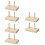 6Pcs Stable Wooden Spool Holder Khaki Thread Organizer for Home Sewing 7