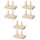 6Pcs Stable Wooden Spool Holder Khaki Thread Organizer for Home Sewing 3