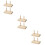 6Pcs Stable Wooden Spool Holder Khaki Thread Organizer for Home Sewing 9