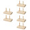 6Pcs Stable Wooden Spool Holder Khaki Thread Organizer for Home Sewing 6